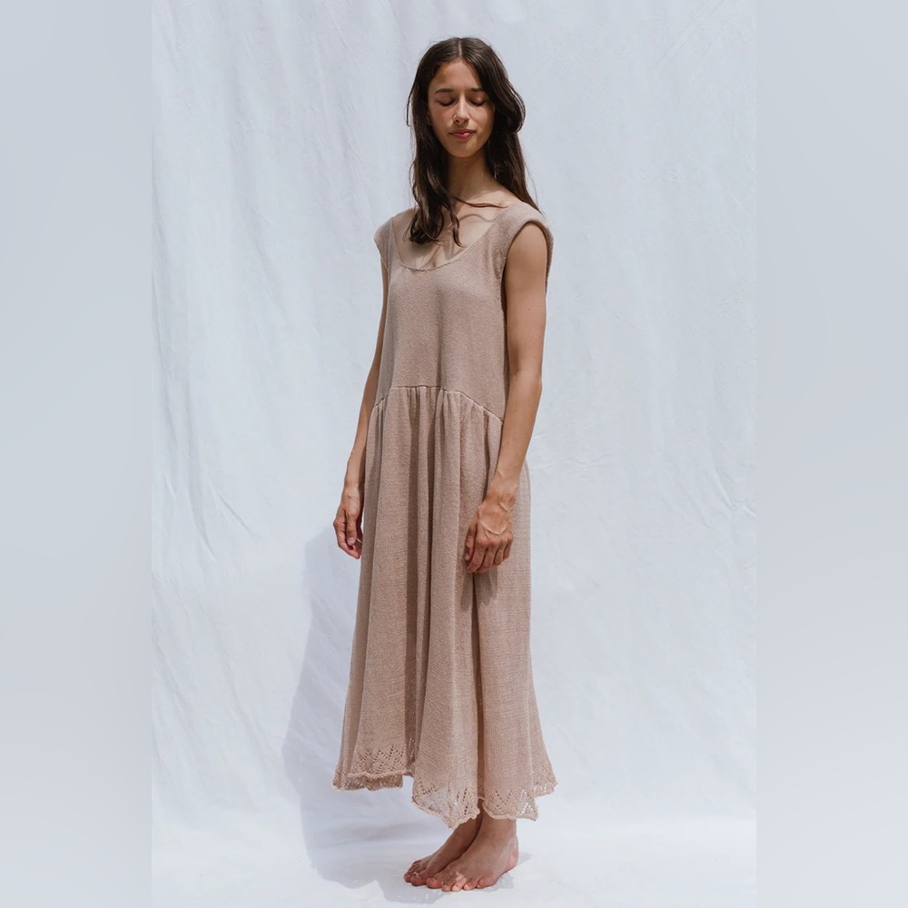 Jaggery London Candela knit dress in Golden Honey